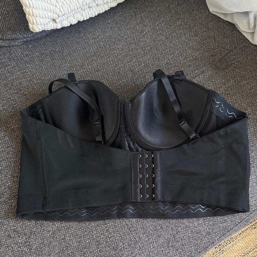 Nwt Black Beaded Bustier Top - Picture 2 of 4